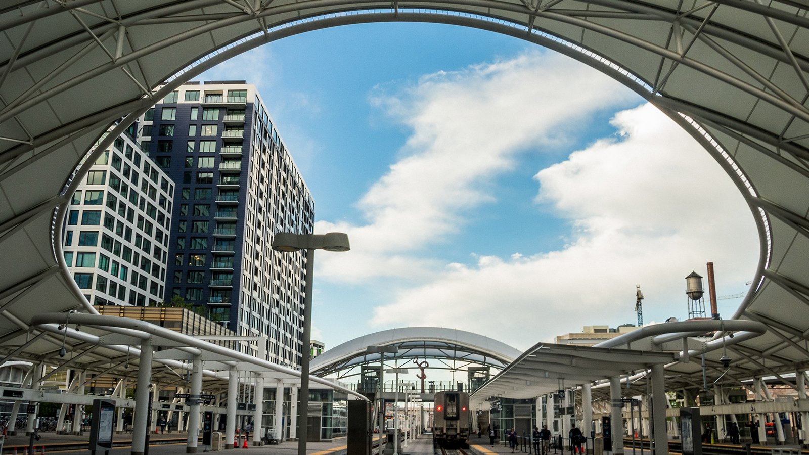 An image of the train tracks at Union Station in Denver, CO.