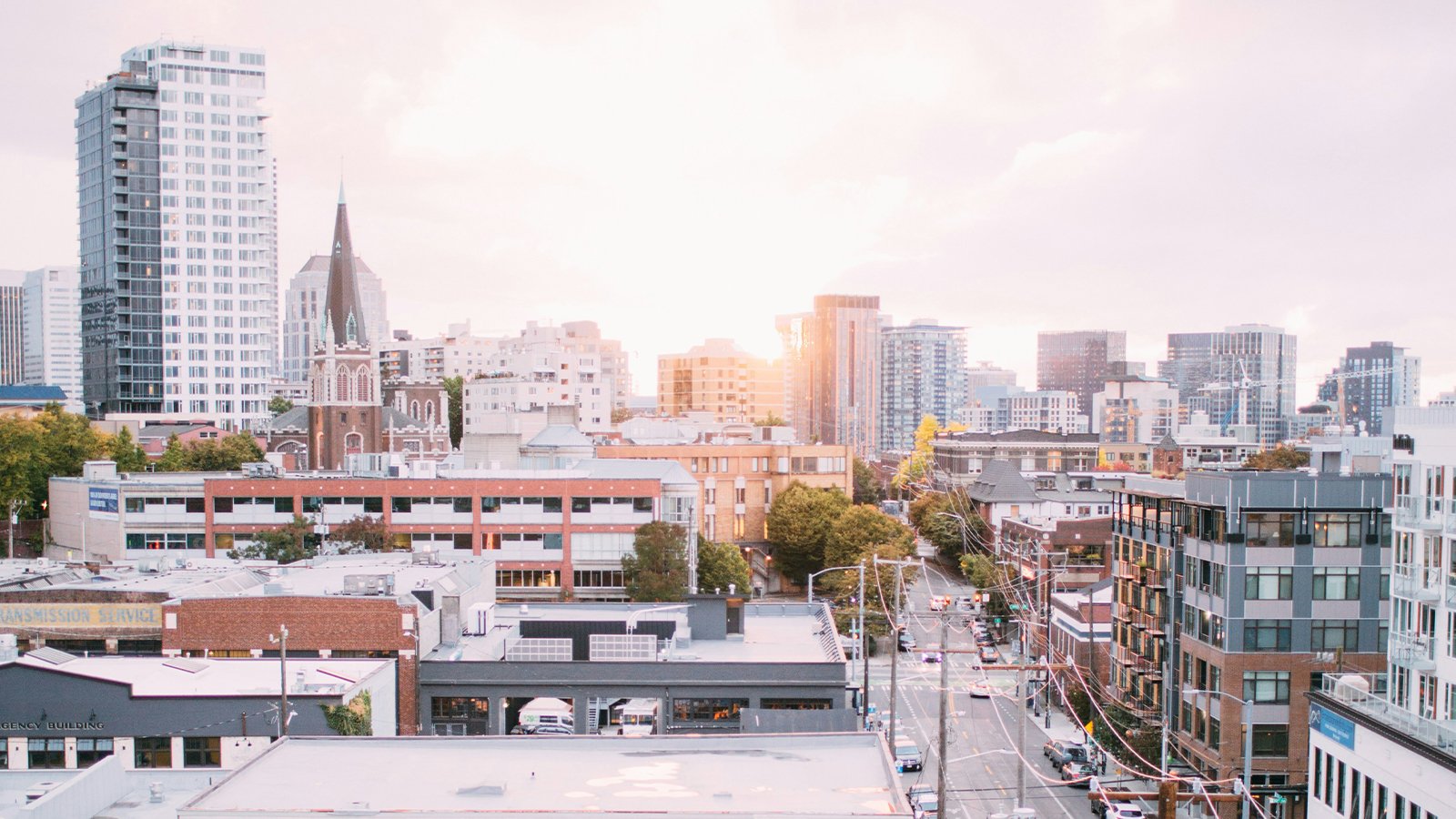A rooftop view of the Capitol Hill neighborhood of Seattle.