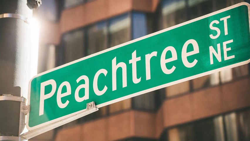 Peachtree Street sign