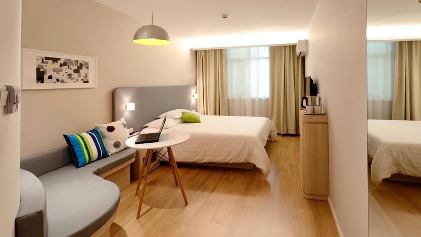 Bright modern hotel room