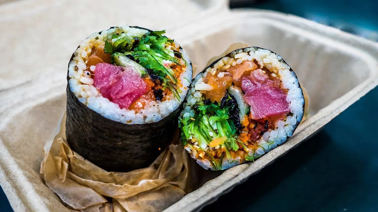 Close up of sushi